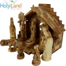 Conjunto de nacimiento de Holy Land Market - Conjunto de nacimiento de madera de olivo
