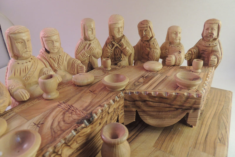 Hand-carved Olive Wood Last Supper