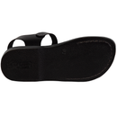 Holy Land Market Men/Women Biblical Jesus Leather Sandals/Slides From Jerusalem (Jerusalem  Black)