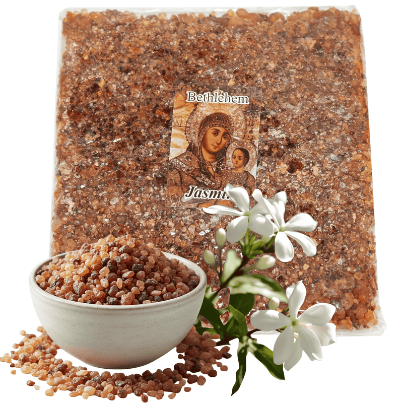 Holy Land Market Jerusalem Crushed and Sealed Flower Incense from The Holy Land (Jasmine, 3.5 Ounces)