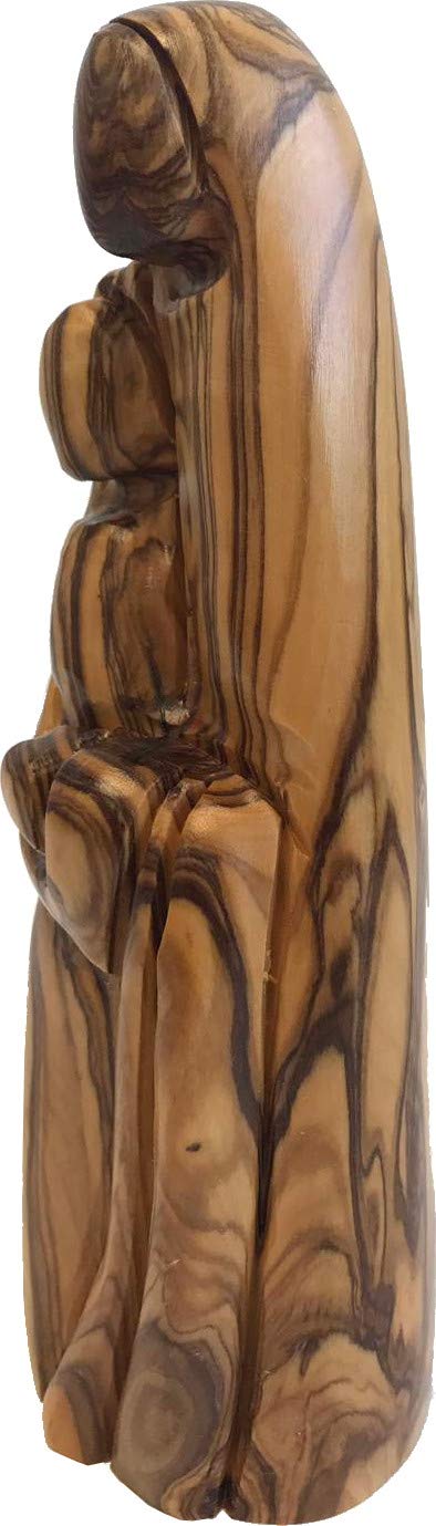 Olive Wood Sculpture of the Holy Family Carved in Bethlehem