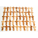 Holy Land Market Comfort/Holding Cross Also Known as Palm or Hand Cross With Velvet Bag And Two Certificates (4 Inches)