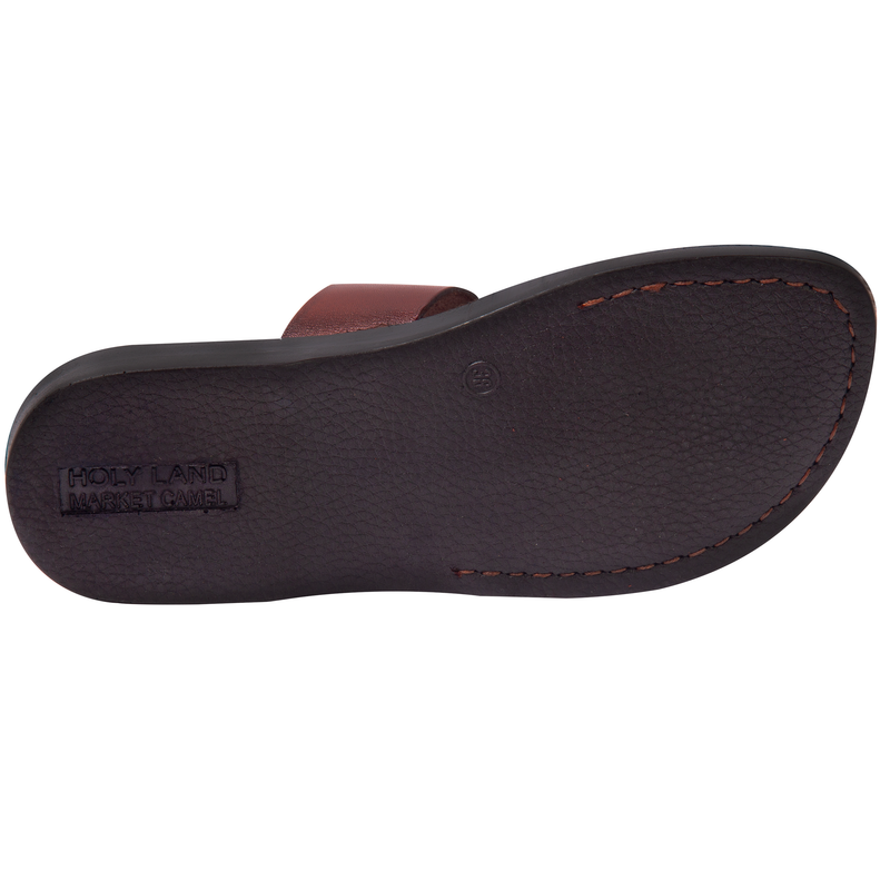 Holy Land Market Men/Women Biblical Jesus Leather/Suede Sandals/Slides From Jerusalem (Suede IV)