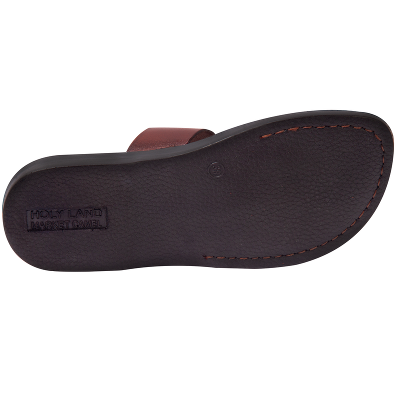 Holy Land Market Unisex Adults/Children Genuine Leather Biblical Sandals/Flip Flops/Slides/Slippers  (Jesus) Suede IV