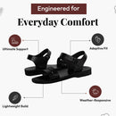 Sandalias/Deslizadores de cuero de Jesús bíblico para hombres/mujeres del Mercado de Tierra Santa de Jerusalén (Samaria Negro)