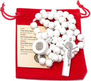 #color_white wooden st. benedict rosary
