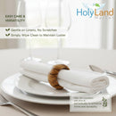 Holy Land Market Hand-Carved Olive Wood Napkin Rings - Set of 6 - Holy Land Bethlehem Wood (Ring is 1.8 Inches in Diameter and 0.9 Inches high)