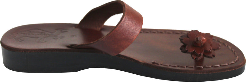 Holy Land Market Men/Women Biblical Jesus Leather Sandals/Slides From Jerusalem (The Shepherd Style III)