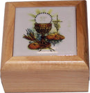 Caja de Primera Comunión del Mercado de Tierra Santa - Caja de rosario - Madera de olivo de Belén
