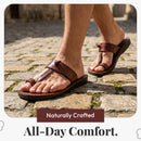 Holy Land Market Men/Women Biblical Jesus Leather Sandals/Slides From Jerusalem (Nazareth Style)
