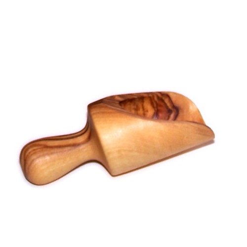 Handcrafted Olive Wood Salt Spoon or Scoop/Shovel - Small Size (Length 3 Inches)