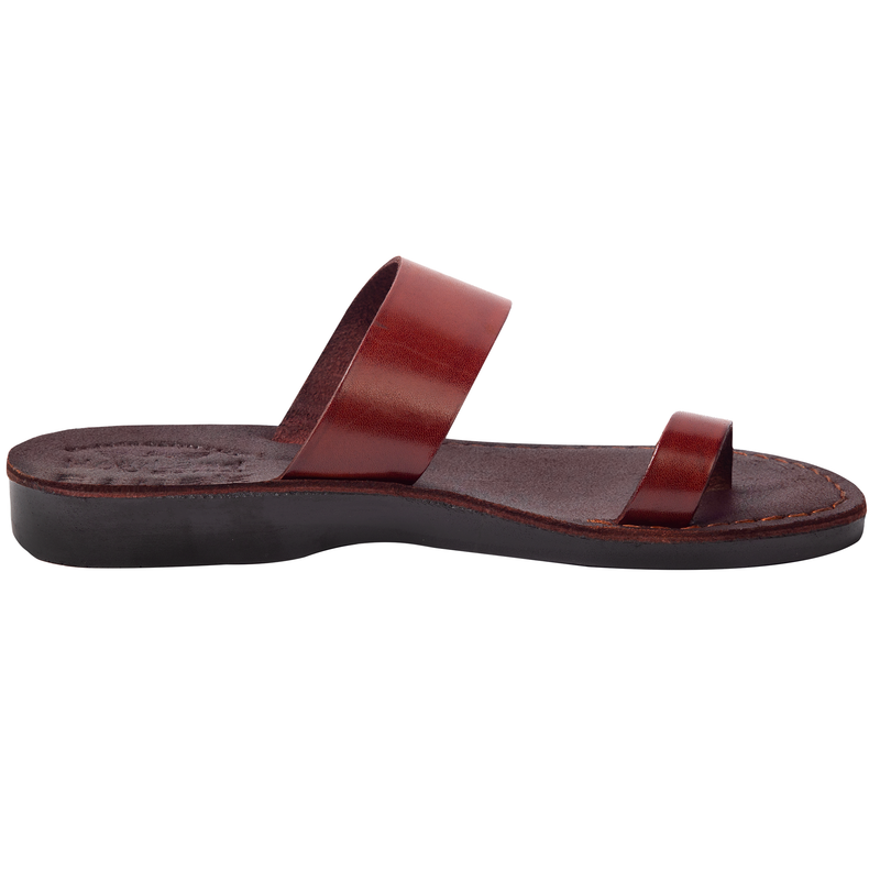 Holy Land Market Men/Women Biblical Jesus Leather/Suede Sandals/Slides From Jerusalem (Suede IV)