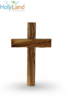 Cruz de madera de olivo de Belén del Mercado de la Tierra Santa con certificado y tarjeta de oración del Señor
