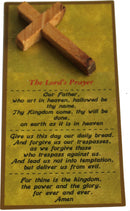 Cruz de rosario de madera de olivo de 50x30 mm del Mercado de Tierra Santa de Belén (2x1.2")
