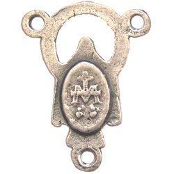 Miraculous medal center - Arch- O.L. Grace - Pewter(1.7 cm-0.7")