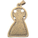 Medalla del Sagrado Corazón de Jesús - Grande - Bronce (3.9 cm-1.53")