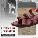 Sandalias/Deslizadores de cuero bíblicas de Jesús para hombres/mujeres del Mercado de Tierra Santa desde Jerusalén (Campo de los Pastores)