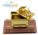 Holy Land Market The Ark of The Covenant Gold Plated (Small, Ark and Contents) With Special Explanation Card for Ark and Contents