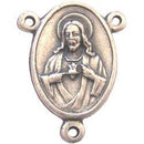 Sagrado Corazón con Padre Reus - Estaño (2.3 cm-0.9")