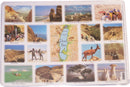Póster Bíblico del Mercado de Tierra Santa - Sitios de Masada y el Mar Muerto - Laminado (42x30 cm o 16.5x11.8 pulgadas)