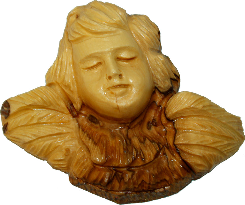 Angel - Olive wood (10x8.5x4.5 cm or 3.75 x 3") - Christmas Angel