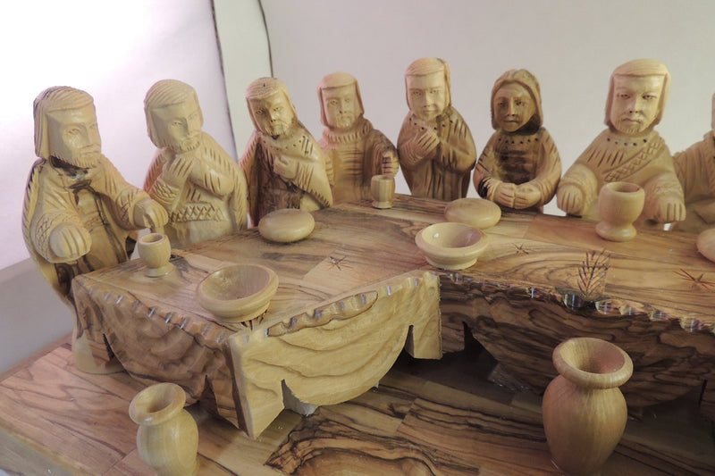 Hand-carved Olive Wood Last Supper