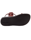 Sandalias/Chanclas Bíblicas de Jesús de Cuero para Hombres/Mujeres del Mercado de Tierra Santa (Estilo Yashua II)