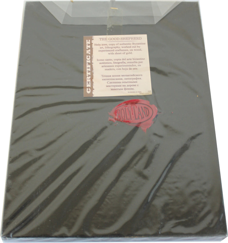 Holy Land Market Jesus Christ Pantocrator Icon with Sheets of Gold (Lithography)