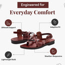Holy Land Market Men/Women Biblical Jesus Leather Sandals/Slides From Jerusalem (Yashua Style III)