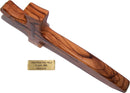 Holy Land Market Olive Wood Cross with Mother of Pearls - Contemporary and Modern (20 cm OR 8 Inches)