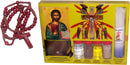 Complete Holy Land Samples Set | Crucifix, Icon, Rosary, 33 Candles | Holy Land Market