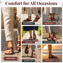 Holy Land Market Men/Women Biblical Jesus Leather Sandals/Slides From Jerusalem(Bethlehem Style I)