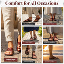 Holy Land Market Men/Women Biblical Jesus Leather Sandals/Slides From Jerusalem(Bethlehem Style I)