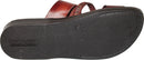 Sandalias/deslizadores de cuero/bordadas de Jesús bíblico para hombres/mujeres del Mercado de Tierra Santa de Jerusalén (Estilo Elías)