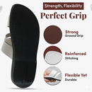 Holy Land Market Men/Women Biblical Jesus Leather Sandals/Slides From Jerusalem (White Shepherd's Field II)