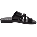 Holy Land Market Men/Women Biblical Jesus Leather Sandals/Slides From Jerusalem (Bethlehem Black)