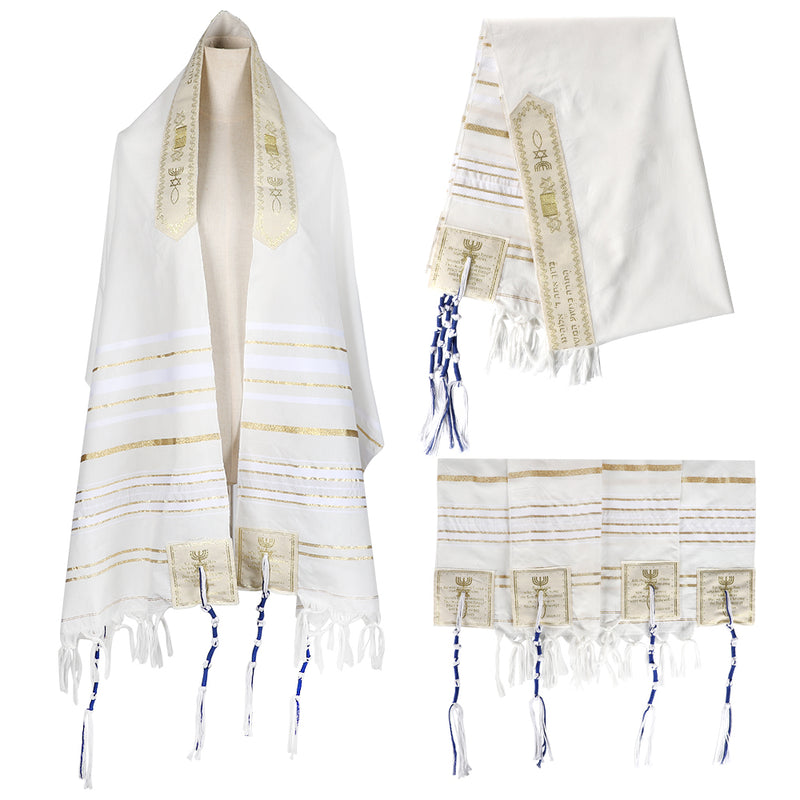 HolyLandMarket Mens Messianic Shawl/Tallit - The Messiah Tallit