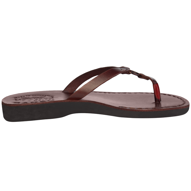 Holy Land Market Men/Women Biblical Jesus Leather Sandals/Slides From Jerusalem (Jericho Style II)