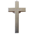 Crucifijo de madera de olivo / aluminio de 56x32 mm - Grande (2.2x1.25")