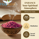 Mercado de Tierra Santa Incienso de Flores Trituradas y Selladas de La Tierra Santa - 90-110 Gramos (3.5 Onzas)