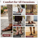Holy Land Market Men/Women Biblical Jesus Leather Sandals/Slides From Jerusalem (Yashua Style III)