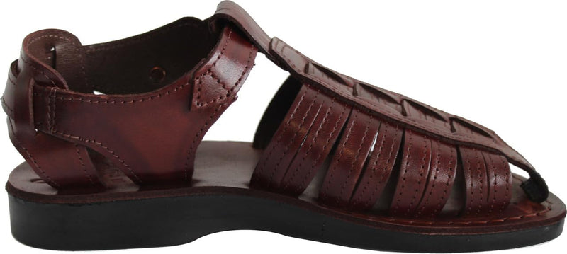 Holy Land Market Men/Women Biblical Jesus Leather Sandals/Slides From Jerusalem (Nathaniel Style I)