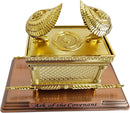 Holy Land Market The Ark of The Covenant Gold Plated (Small, Ark and Contents) With Special Explanation Card for Ark and Contents