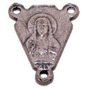 Sagrado Corazón con María - Centro - Estaño (1.1 cm-0.4")