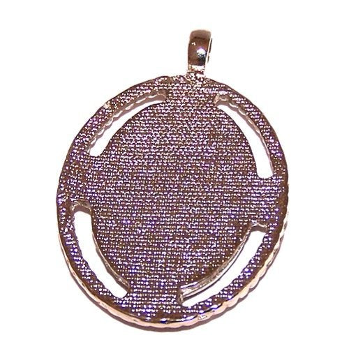 Crucifixion Icon - enamelled or resined pewter medal - Large ( 5 cm or 2 inches )