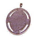 Crucifixion Icon - enamelled or resined pewter medal - Large ( 5 cm or 2 inches )