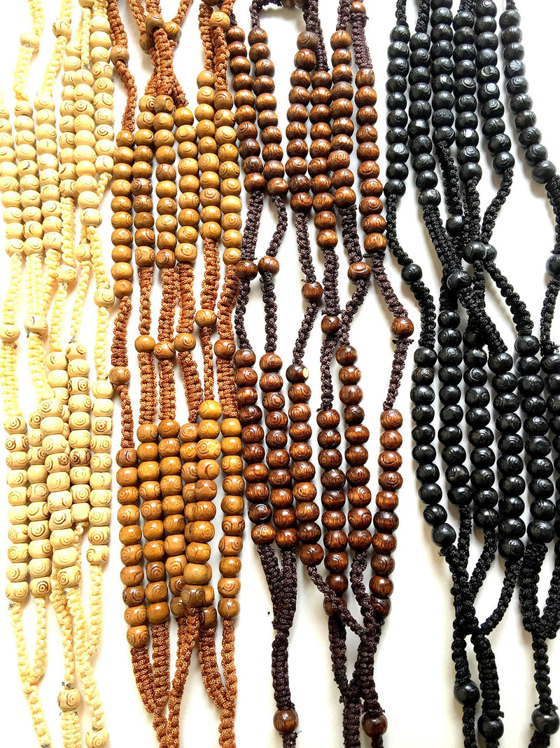 Dozen-12pcs Authentic Wooden Beads Rosaries From Nazareth Holy Land