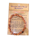 Holy Land Market Elastic Olive wood Orthodox chaplet Rosary - Chotki (33 4mm beads)