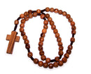 Rosario de Cuerda Redonda de Madera de Olivo