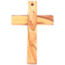 Holylandmarket Special Olive Wood - Two (2) Tones Cross (6.5 inches) Comes with Certificate